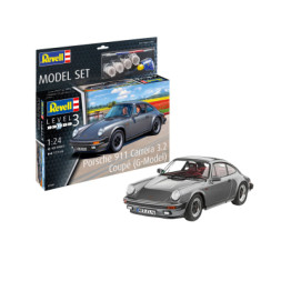 Збірна модель Revell Набір автомобіль Porsche 911 Carrera 3.2 Coupé рівень 3 масштаб 1:24 (RVL-67688)