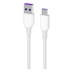 Дата кабель USB 2.0 AM to Type-C 1.0m Glow white 2E (2E-CCAC-WH)