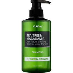 Шампунь Kundal Tea Tree &amp; Macadamia Deep Cleansing Shampoo Cherry Blossom 500 мл (8809693252794)