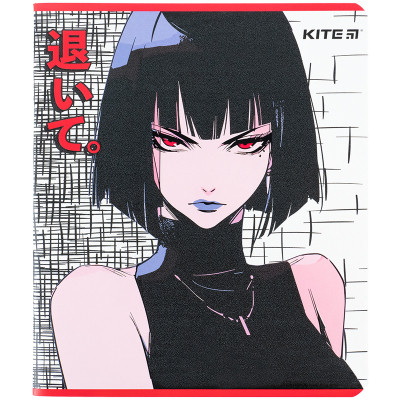 Зошит Kite Anime 48 аркушів, клітинка (K24-259-2)