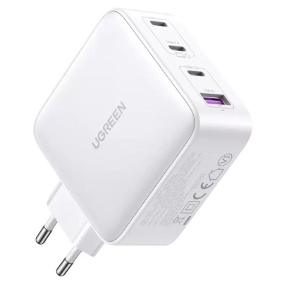 Зарядний пристрій Ugreen 4xUSB 100W (3хUSB-C+USB-A) Gan white CD226 (15337)