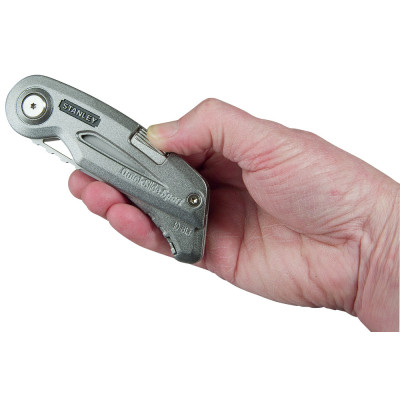Ніж монтажний Stanley QUICKSLIDE SPORT UTILITY KNIFE складаний з двома лезами (0-10-813)