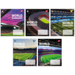 Зошит Yes World stadium А5 36 аркушів клітинка (767073)