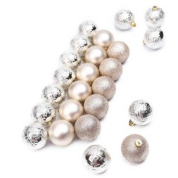 Ялинкова іграшка ColorWay Merry Christmas mix 24шт (6см) PEARL_OEM (CW-MCB624PEARL_OEM)