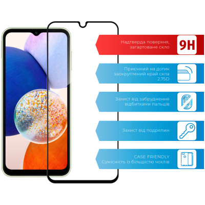 Скло захисне ACCLAB Full Glue Samsung A14 (1283126559747)
