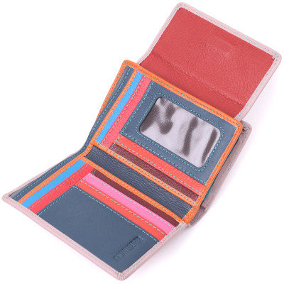 Гаманець ST Leather З натуральної шкіри Бежевий (22502)