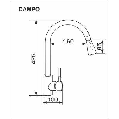 Змішувач GRANADO Campo marron (gz0506)