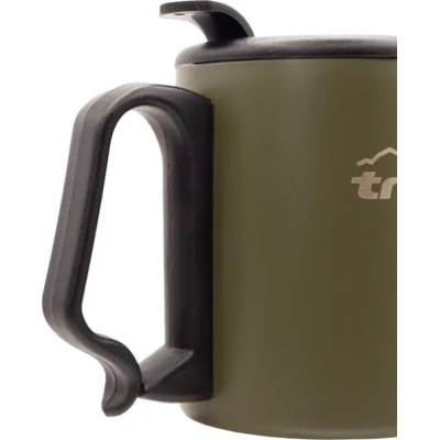 Чашка туристична Tramp з поїлкою і защіпкою 350 мл Olive (UTRC-020-olive)
