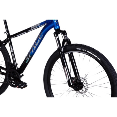 Велосипед Space 27.5&quot; Phaeton AM DD рама-17&quot; Al чорно-синій 2025 (OPS-SP-27.5-035)
