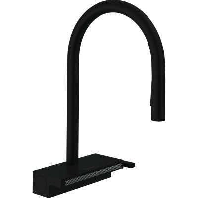 Змішувач Hansgrohe Aquno Select M81 , 22 см , чорний матовий (73837670)