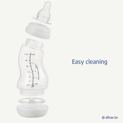 Пляшечка для годування Difrax S-bottle Natural Trend із силіконовою соскою, 250 мл (706T Stone)