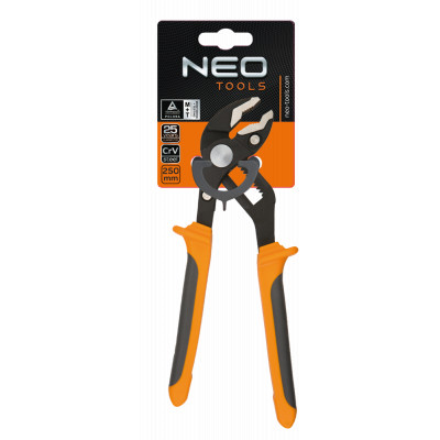 Кліщі Neo Tools трубні, 250 мм, діапазон 0-42 мм (01-204)