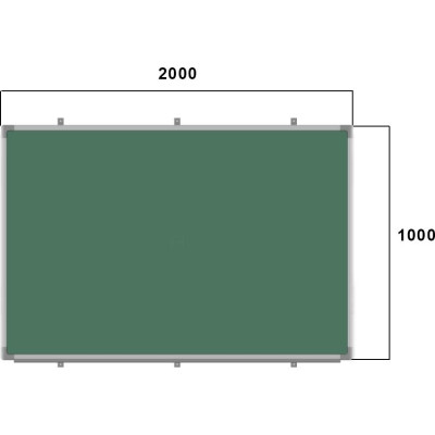 Шкільна дошка Sector офісна магнітно-крейдяна 200 х 100 см (К2010)