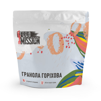 Їжа швидкого приготування Food Mission Гранола Горіхова 100 г (fm.30450)