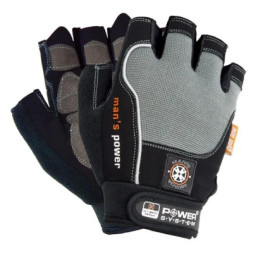 Рукавички для фітнесу Power System PS-2580 Mans Power Black/Grey XXL (PS-2580_2XL_Black-grey)
