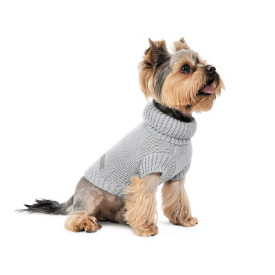Светр для тварин Pet Fashion Sam S сірий (4823082439225)