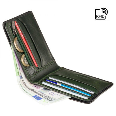 Гаманець Visconti AT63 Roland з RFID Burnish Green (AT63 GREEN)