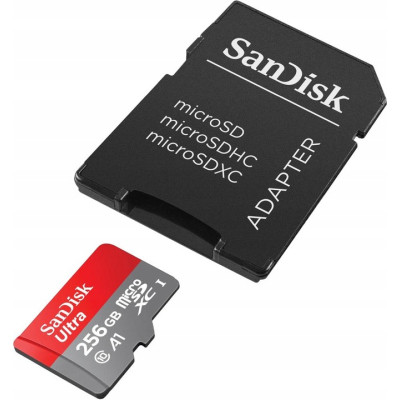 Карта пам&#039;яті SanDisk 256GB microSDXC class 10 UHS-I Ultra (SDSQUAC-256G-GN6MA)
