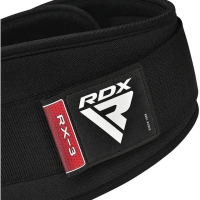 Атлетичний пояс RDX RX3 EVA Curve неопреновий Black M (WBE-RX3B-M)
