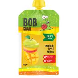 Дитяче пюре Bob Snail Смузі Яблуко-Манго пастеризоване 200 г (1740808)