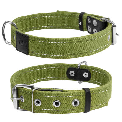 Ошейник для животных Collar Брезент двойной Ш 35 мм Д 51-63 см (6138)