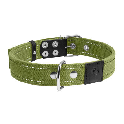 Ошейник для животных Collar Брезент двойной Ш 35 мм Д 51-63 см (6138)
