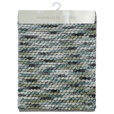 Килимок для ванної Home Line Alan бирюзово-сірий 60х90 см (153233)