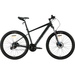 Велосипед Leon 27.5&quot; XC 80 AM DD рама-18&quot; Al сірий з чорним 2024 (OPS-LN-27.5-166)