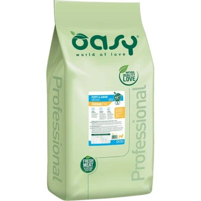 Сухий корм для собак OASY LIFESTAGE Puppy &amp; Junior Medium 18 кг (8053017349183)