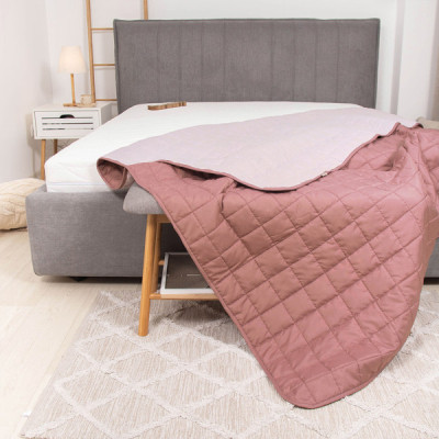 Покривало Viluta стьобане двустороннє Дует Рожевий кварц 210х240 (duet_rkvarc_210x240)