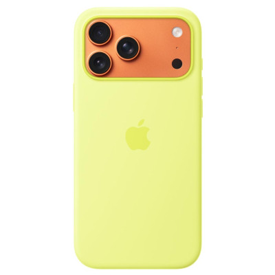 Чохол до мобільного телефона Apple iPhone 17 Pro Max Silicone with MagSafe - Neon Yellow Model A3560 (MGFM4ZM/A)