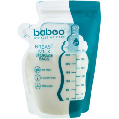 Пакет для зберігання грудного молока Baboo 25 шт х 250 мл (2-005)
