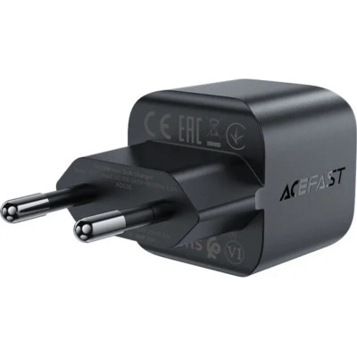 Зарядний пристрій Acefast USB-C 30W Gan A77 mini Fast Charger Black (6974316282662)