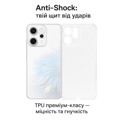 Чохол до мобільного телефона BeCover Anti-Shock Oppo Reno14 / 14FS 5G Clear (713816)