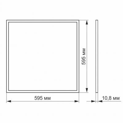 Світильник TITANUM LED панель 40W 6200K 220V (VL-P406W)