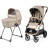 Коляска Peg-Perego 2 в 1 Veloce Belvedere з підставкою до люльки (Mon Amour) (PACK-VEL2100000011)