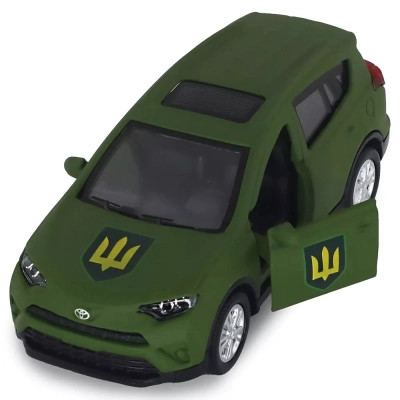 Машина Battat серії Шеврони Героїв - Toyota RAV4 - Сухопутні війська ЗСУ (KM6198M2)