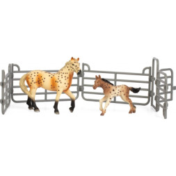 Фігурка Kids Team набір Ферма Кнабструппер (Світле забарвлення з плямами) з лошам (Q9899-X5_4)