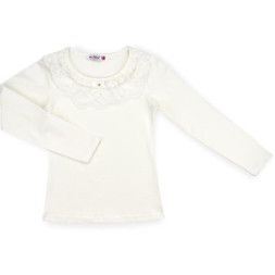 Кофта дитяча Matilda з мереживною оборкою (4802-164G-cream)