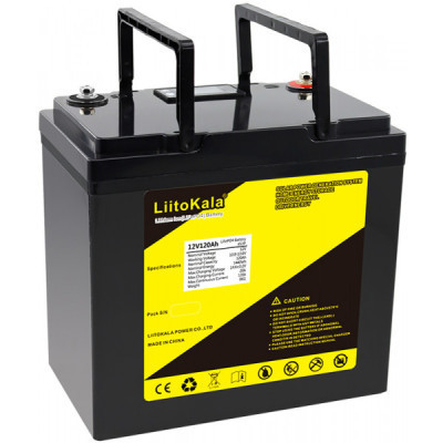Батарея LiFePo4 Liitokala LiFePO4 12V-120Ah LCD (12V 120Ah LiFePO4 LCD)
