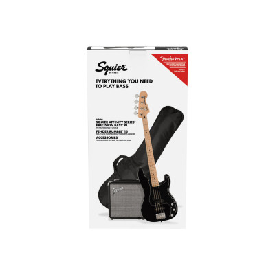 Бас-гітара Squier by Fender Affinity Series PJ Bass Start Pack Black (231528)
