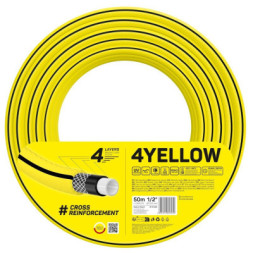 Шланг для поливу Cellfast 4YELLOW 1/2&quot;, 50м, 4 шари, до 20бар -10…+50°C (10-502)