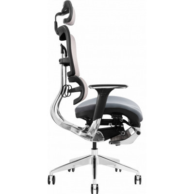 Офісне крісло GT Racer X-801L Bright Gray (X-801L Bright Gray (W-20 B-40))