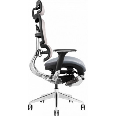 Офісне крісло GT Racer X-801L Bright Gray (X-801L Bright Gray (W-20 B-40))
