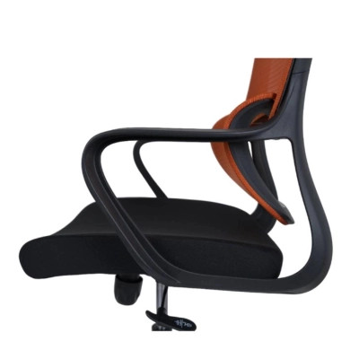 Офисное кресло Аклас Дориан BL TILT Оранжевый (K-09 Orange OS-3000 Black) (00144001)