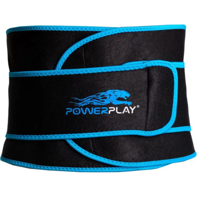 Пояс для похудения PowerPlay 4303 Чорно-Синій (PP_4303_Black/Blue)