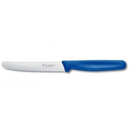Кухонний ніж Victorinox Standart для овощей 11 см, с волнистым лезвием, синий (5.0832)