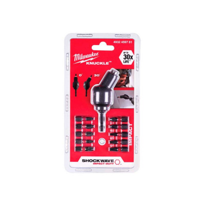 Набір біт Milwaukee SHOCKWAVE з насадкою Knuckle 11шт (4932459781)