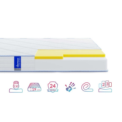 Матрац Highfoam Obeliks Teos скрутка, анатомічний двосторонній 90 x 190 см (4820001184143)