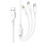 Дата кабель USB 2.0 AM to Lightning + Micro 5P + Type-C 1.0m 2.4A XO (CB-23U3)